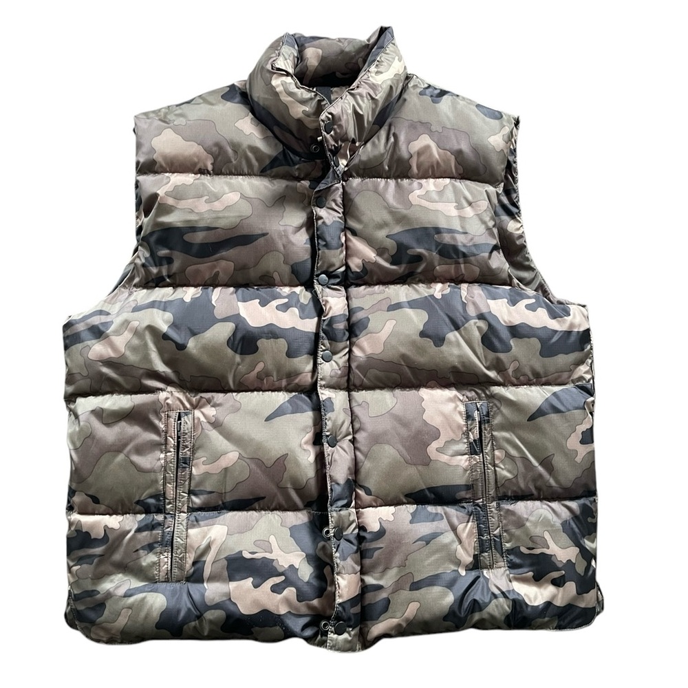 Old Navy Woodland Camouflage Puffer Vest Size XXL